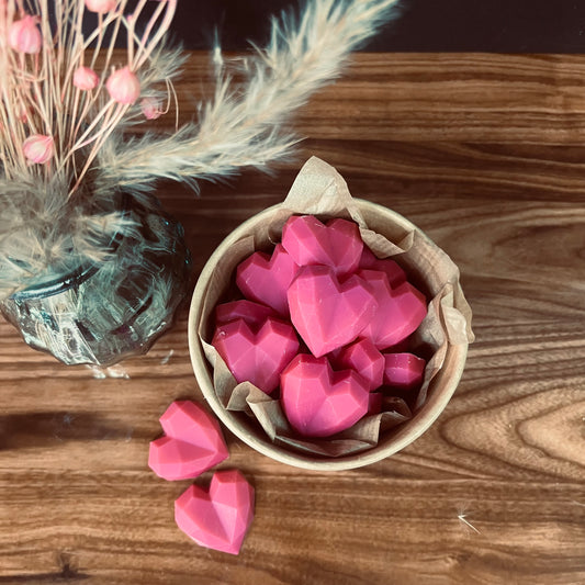 Γεωμετρικές καρδιές wax melts